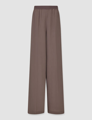 Silk Crepe de Soie Hulin Trousers – Shorter Length